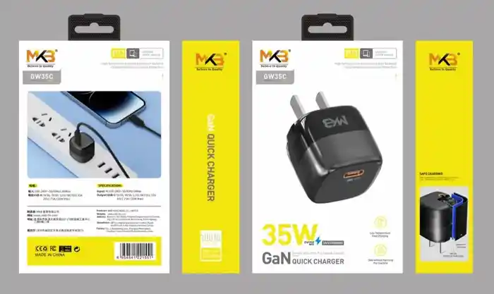 MKB GW35C 35W GaN Quick charger PD Adapter Type-c
